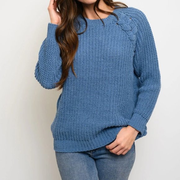 Sweaters - Casual Contemporary Chenille Sweater